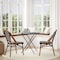 Flash Furniture Black/White PE Rattan Stacking Paris Chair, 2PK 2-SDA-AD642001-BKWH-NAT-GG - alternate 1